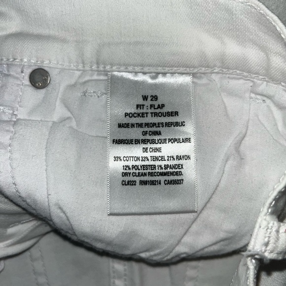 Joes Jeans Flap Pocket Trouser Jean Shorts 29 White - Picture 7 of 13